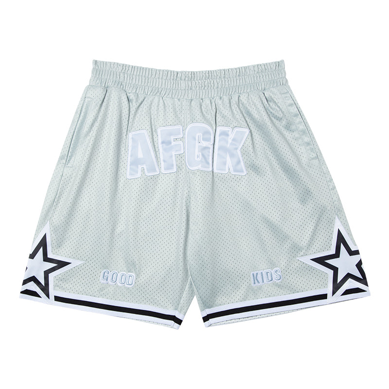 AFGK Logo Star Mesh Basketball Shorts | Face 3 Face