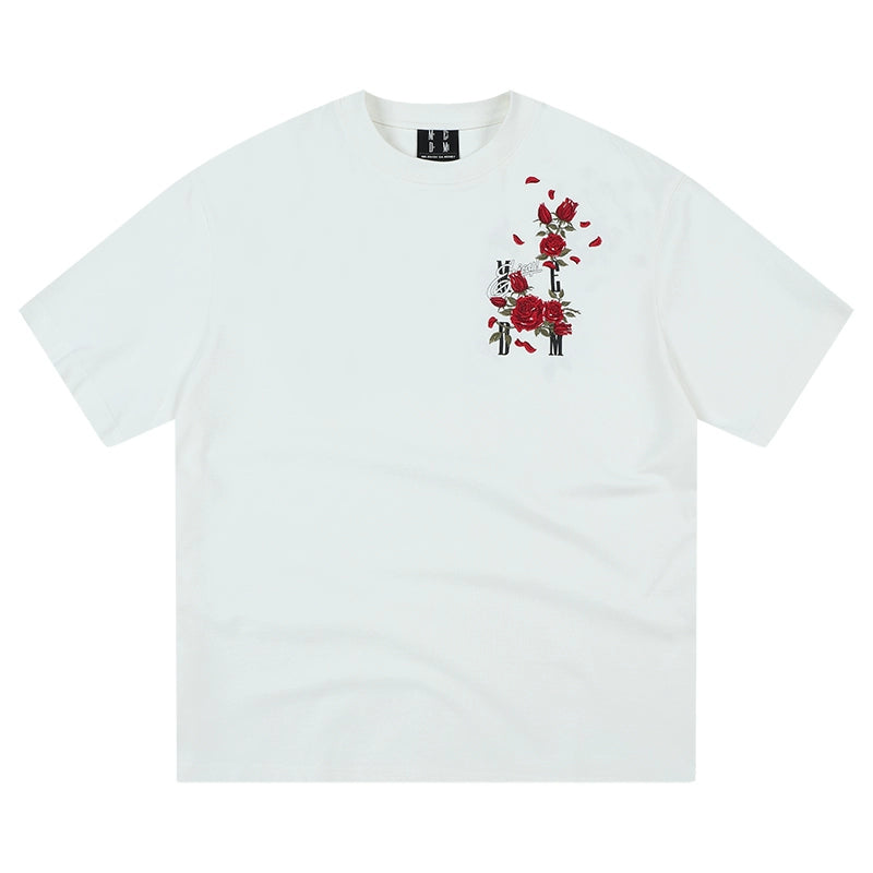 MEDM Orchid Rose Embroidered Tee | Face 3 Face