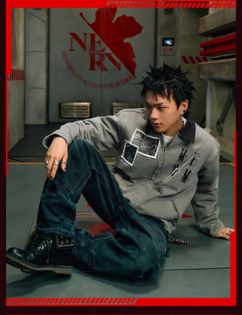 MEDM x EVA Unit-01, Unit-02 Washed Detroit Jacket | Face 3 Face