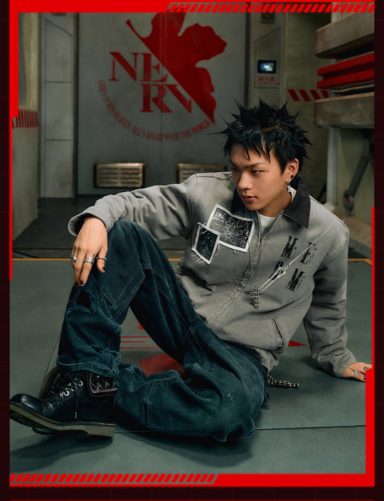 MEDM x EVA Unit-01, Unit-02 Washed Detroit Jacket | Face 3 Face