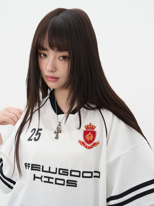 AFGK Badge Mesh Jersey Tee | Face 3 Face