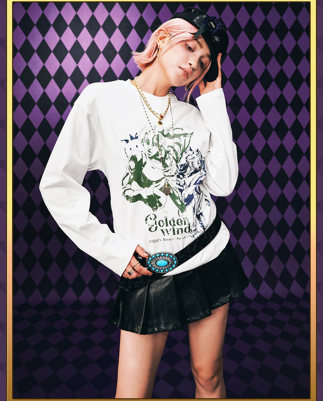 MEDM × JOJO Character Print Long Sleeve Tee | Face 3 Face