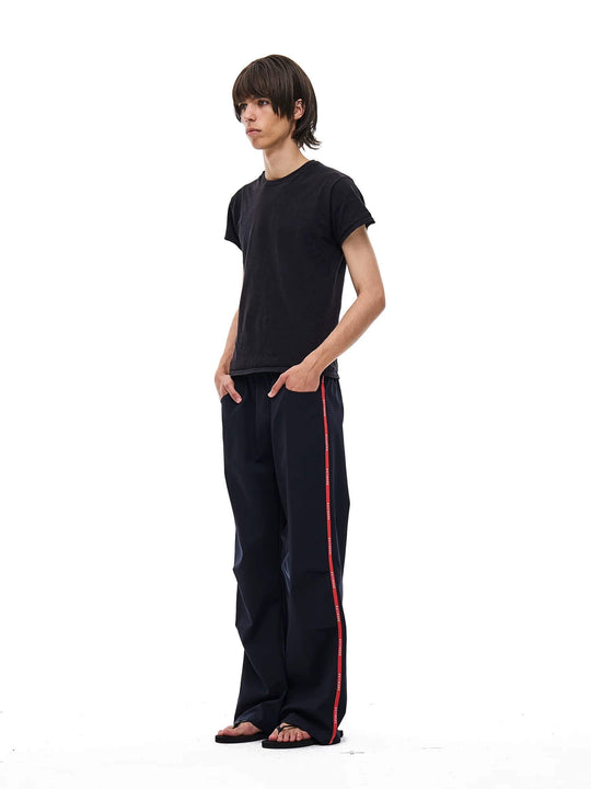 EXITMODE BY BLIND NO PLAN Side Webbing Pleated Track Pants | Face 3 Face