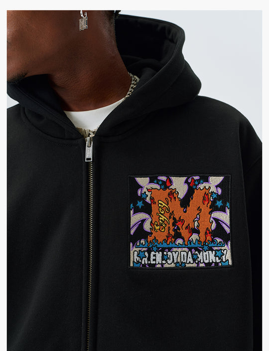 MEDM Angel & Devil Horns Zip-Up Hoodie | Face 3 Face