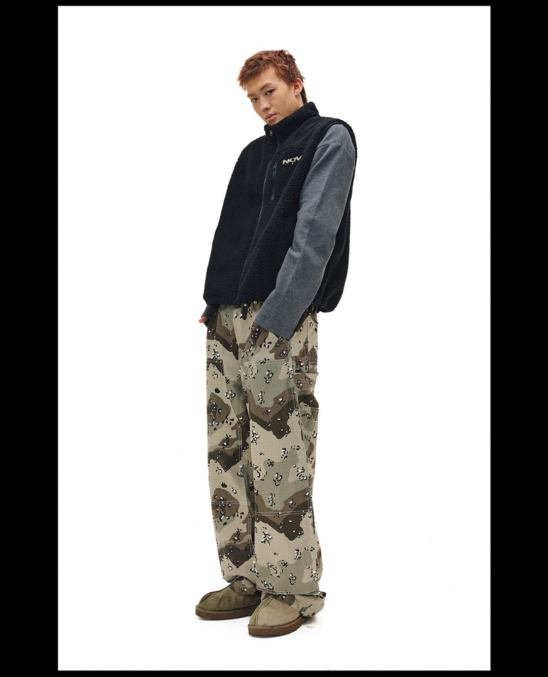 NOVACAM Desert Camouflage Double Knee Work Pants | Face 3 Face
