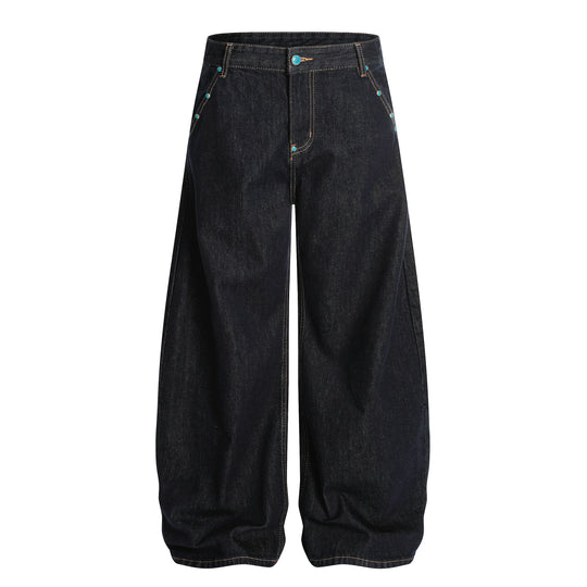 F3F Select Turquoise Studs Machete Jeans | Face 3 Face