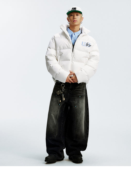 MEDM Honeycomb Pattern Down Jacket | Face 3 Face