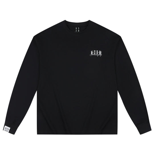 MEDM Logo Embroidered Antibacterial Long Sleeve Tee | Face 3 Face