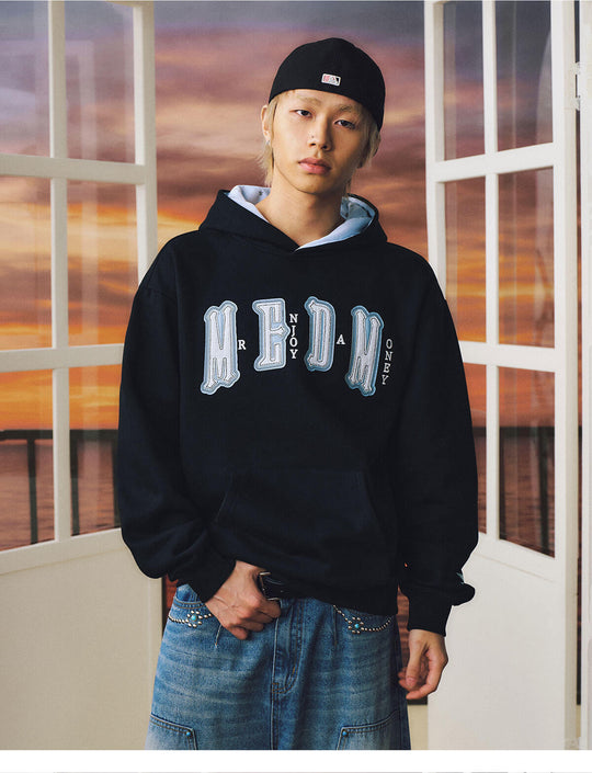 MEDM Star Hood Lining Logo Patch Hoodie | Face 3 Face