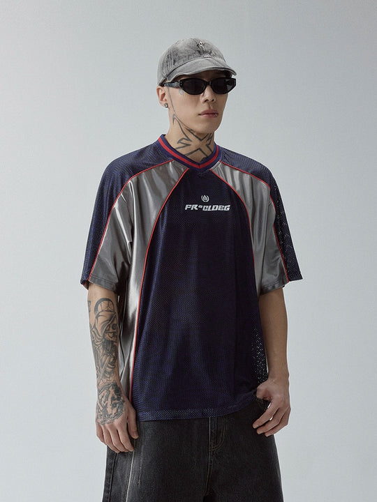 F2CE Contrast Color Mesh Hockey Jersey | Face 3 Face