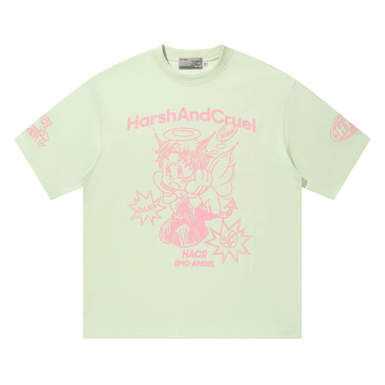 Harsh and Cruel Angel Graffiti Print Tee | Face 3 Face
