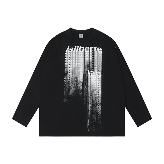 Labt Distressed Print Long Sleeve Tee | Face 3 Face