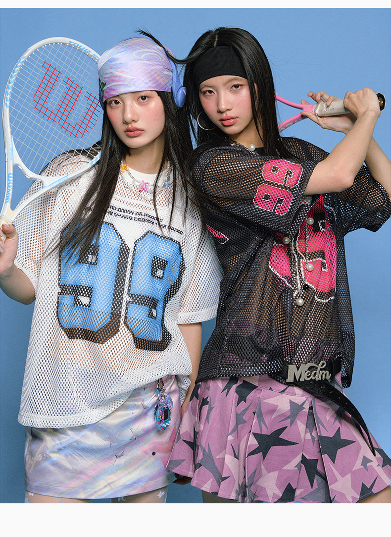 MEDM 99 Numbered Retro Mesh Jersey | Face 3 Face