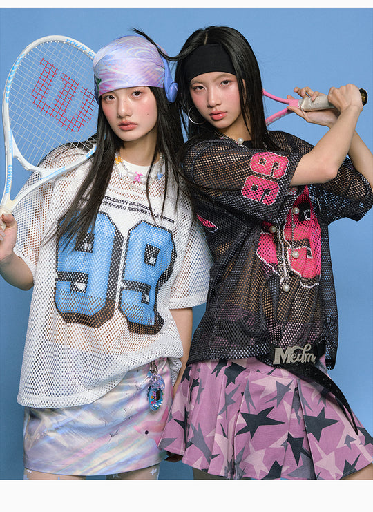 MEDM 99 Numbered Retro Mesh Jersey | Face 3 Face