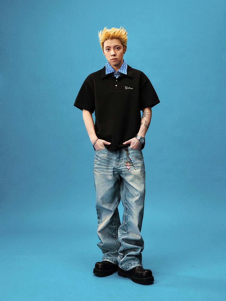 YADcrew Keychain Print Design Jeans | Face 3 Face