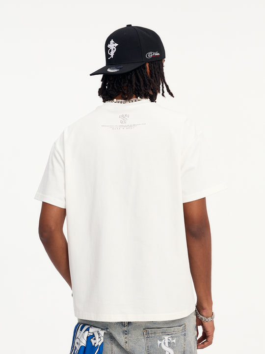 Small Town Kid Old Newspaper Print Tee | Face 3 Face