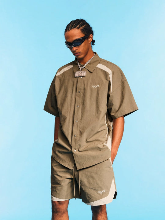 1807 Ripstop Patchwork Short Sleeve Shirt | Face 3 Face