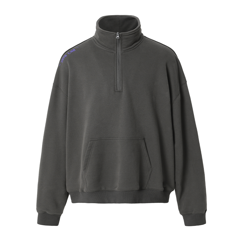 JHYQ 3D Embroidery Half Zip Sweatshirt