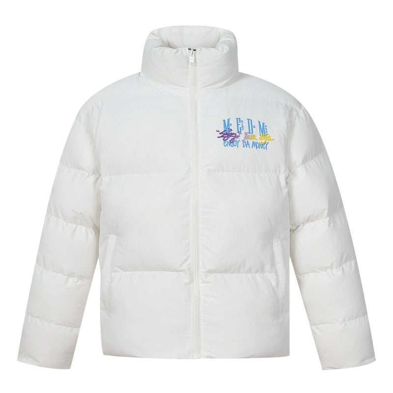 MEDM Gradient Embroidered Puffer Jacket | Face 3 Face