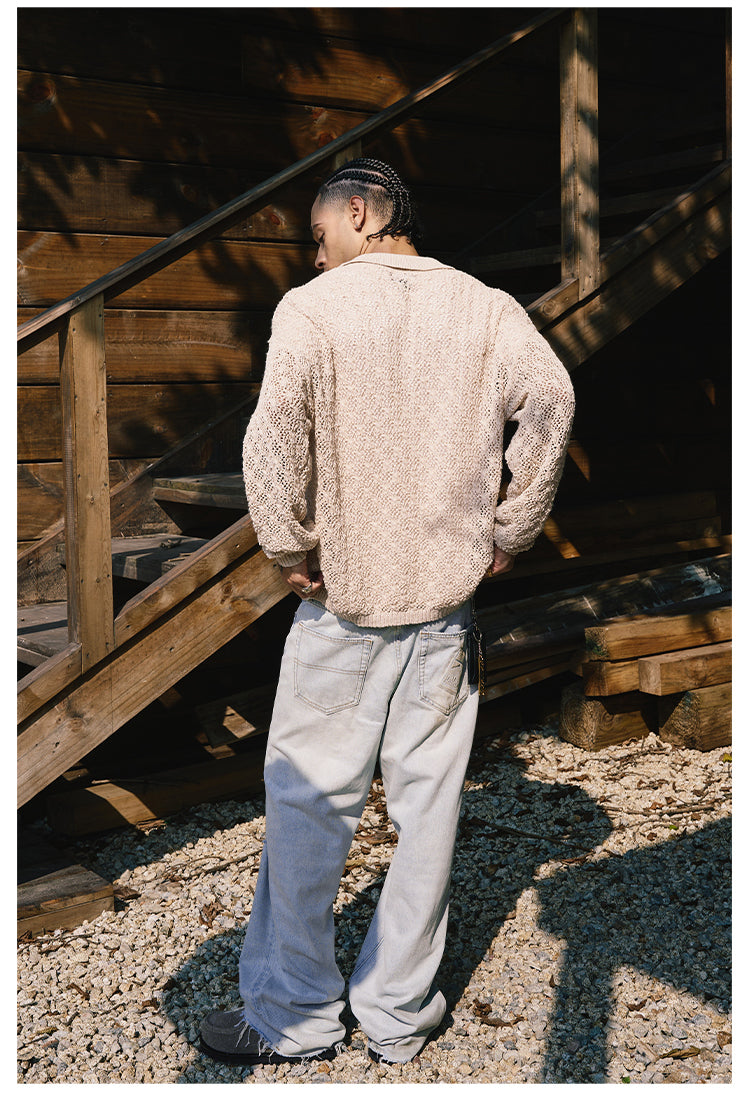 Remedy Mesh Polo Knit Sweater | Face 3 Face