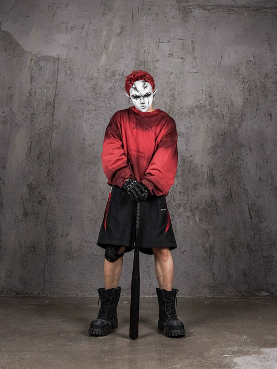 UNDERWATER Dirty Dye Aged Colorblock Nylon Shorts | Face 3 Face