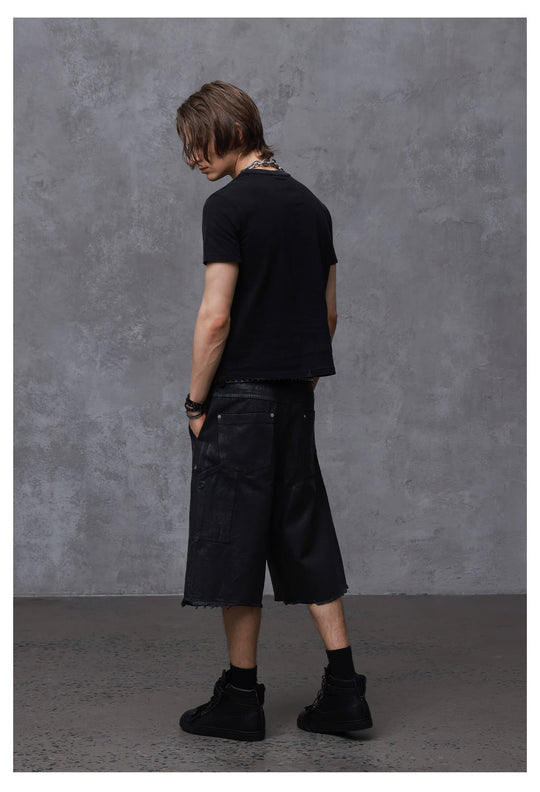 ANTIDOTE Slogan Print Washed Short Sleeve Tee | Face 3 Face