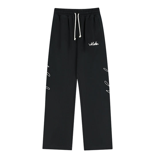MEDM Basic Letters Embroidered Pants