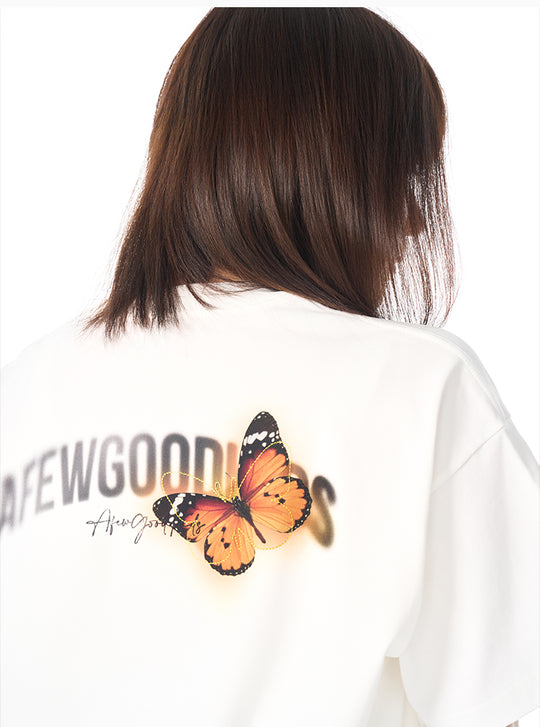 AFGK Light and Shadow Butterfly Gradient Tee | Face 3 Face