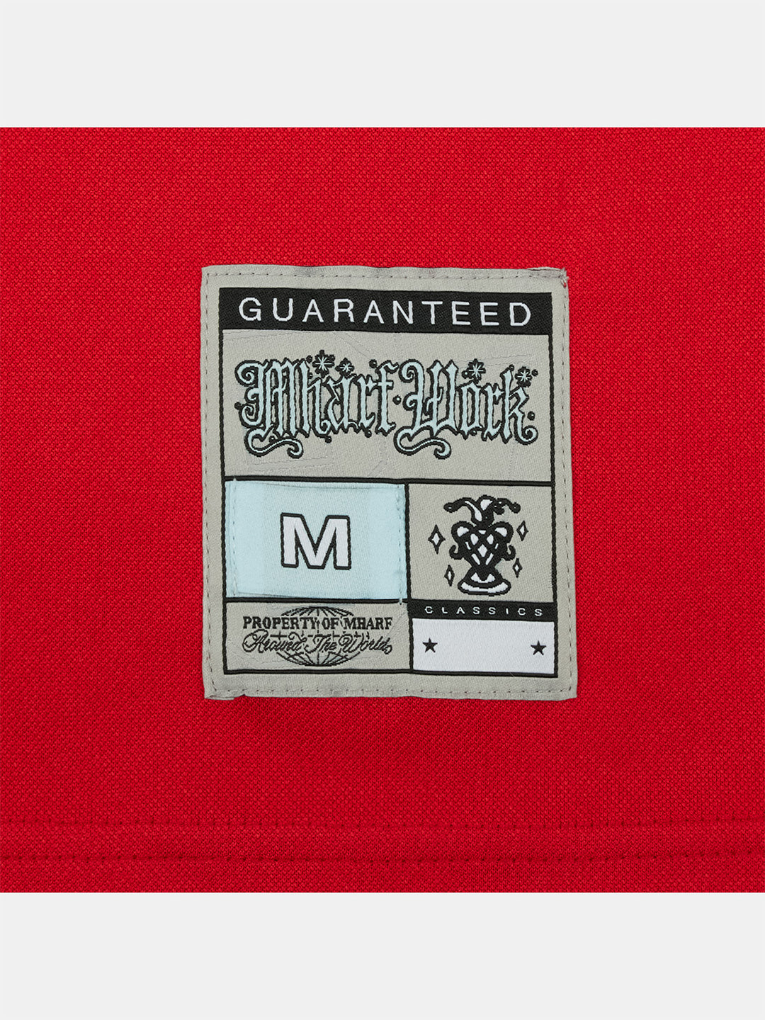 MHARF Red 87 Patch Embroidery Bar Stripe Hockey Jersey | Face 3 Face