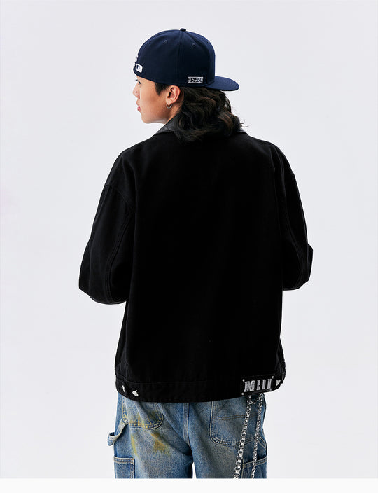 MEDM Turquoise Metal Patch Detroit Jacket | Face 3 Face