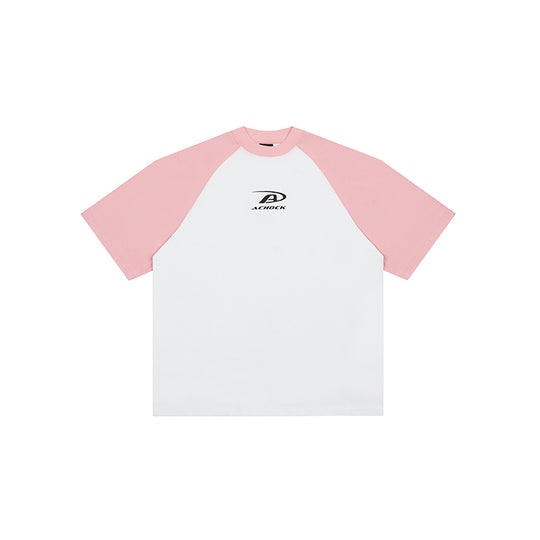 Achock Basic Logo Printed Raglan Sleeve Tee