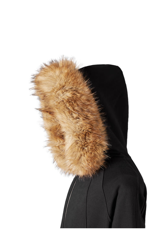 KARMANISTIC Fur Collar Hooded Jacket | Face 3 Face