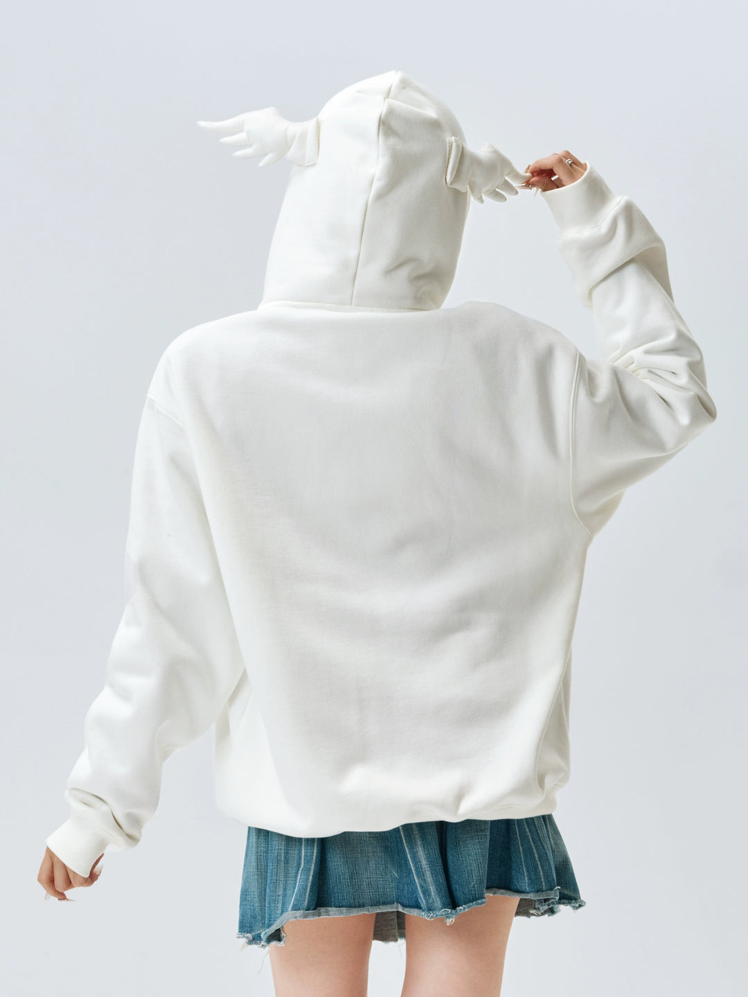 MEDM Angel & Devil Horns Zip-Up Hoodie | Face 3 Face