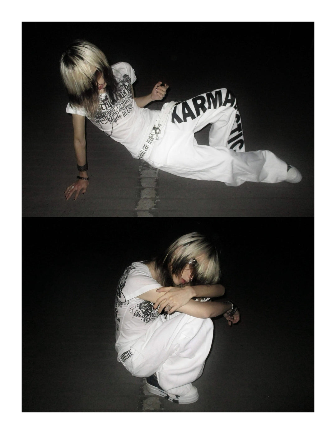 KARMANISTIC Logo Print Baggy Jeans | Face 3 Face