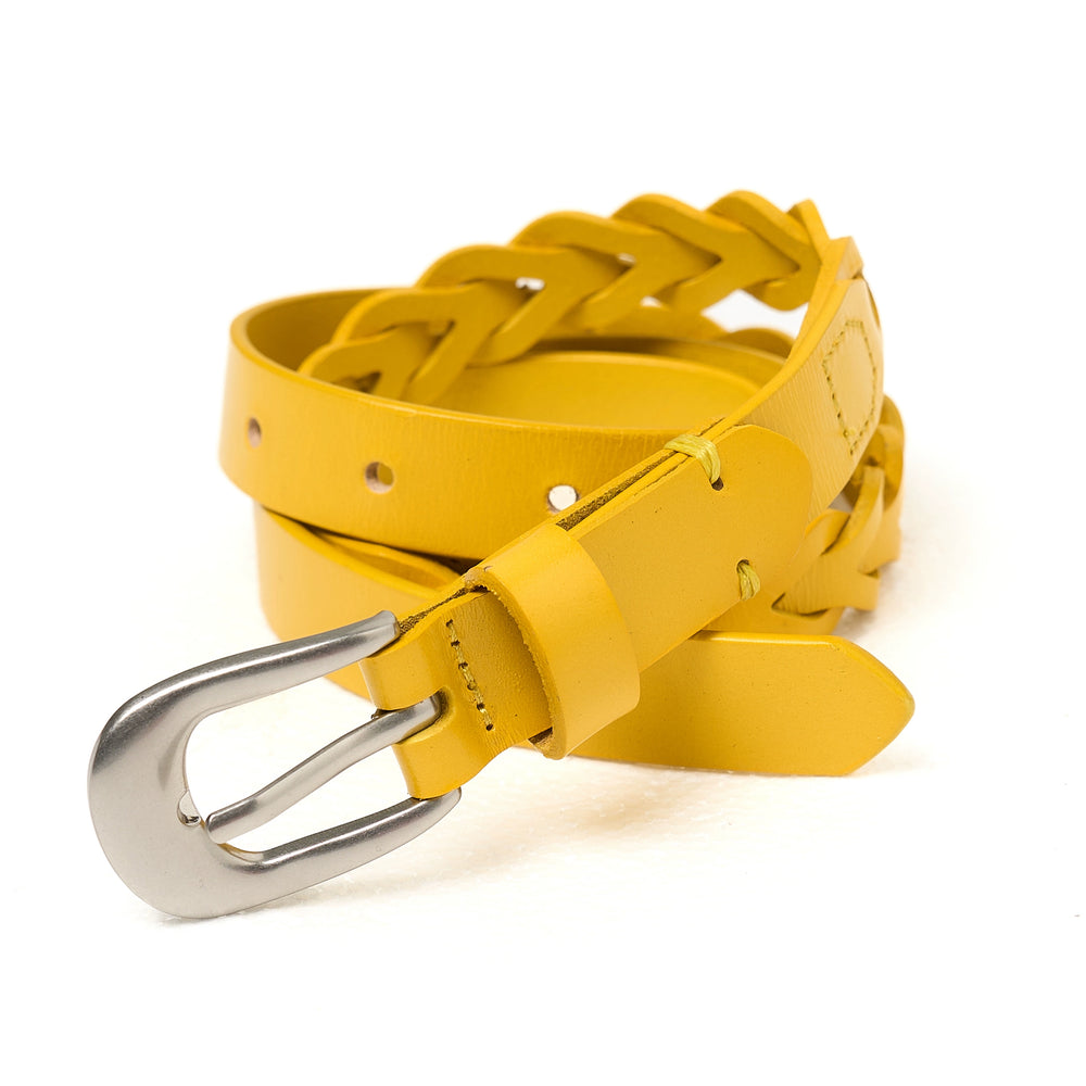 STEEPC Leather Braided Metal Buckle Belt | Face 3 Face