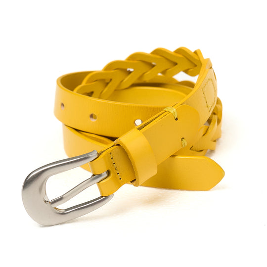 STEEPC Leather Braided Metal Buckle Belt | Face 3 Face