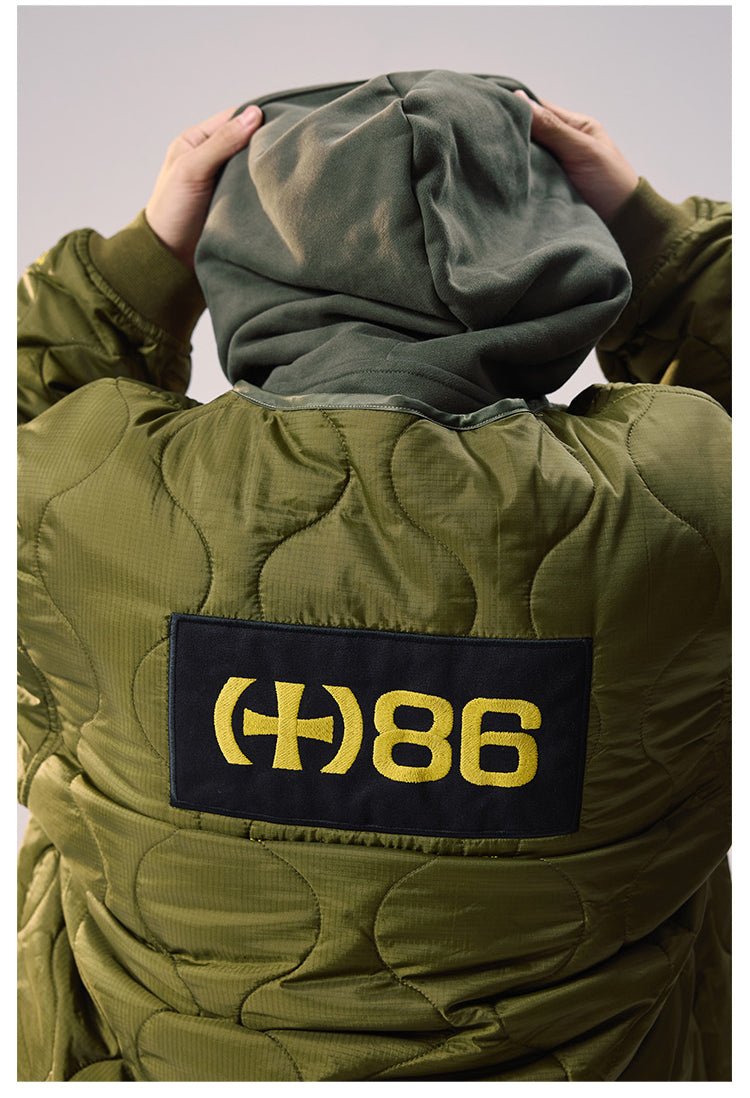 Remedy Patch Embroidered Quilted Military Jacket | Face 3 Face