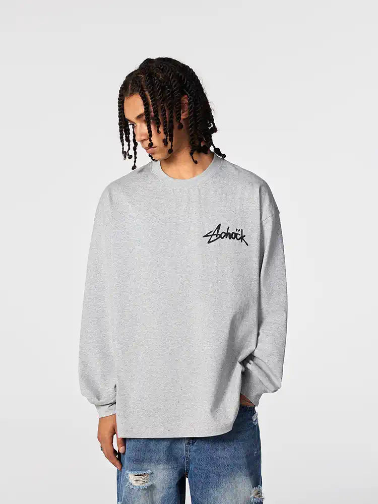 Achock Basic Logo Long Sleeve Tee | Face 3 Face