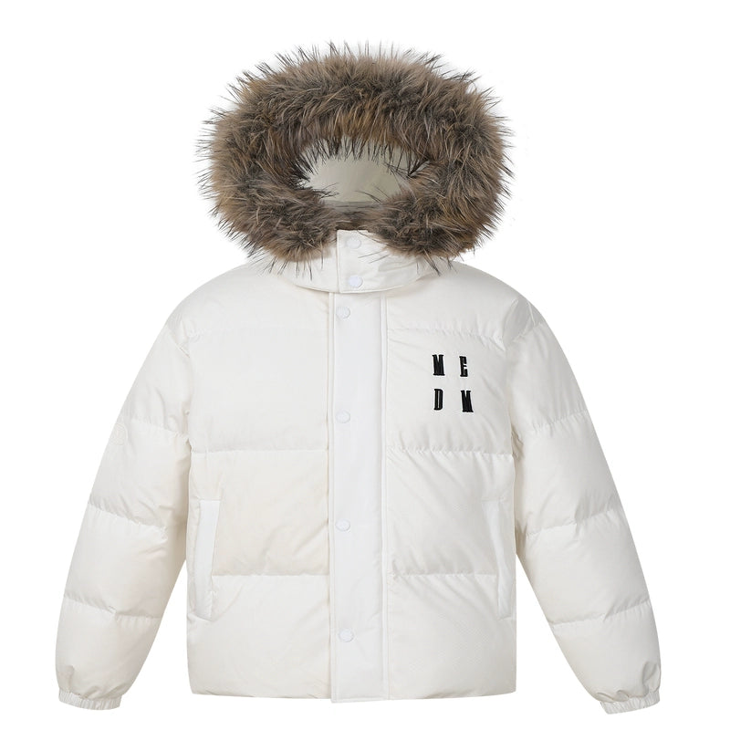 MEDM Detachable Fur Hooded Down Jacket | Face 3 Face