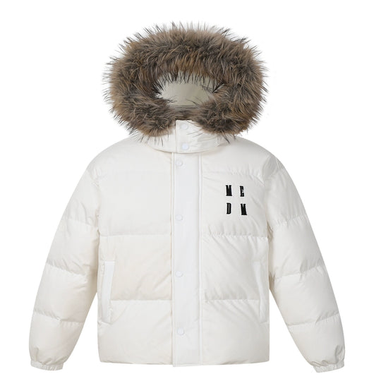 MEDM Detachable Fur Hooded Down Jacket | Face 3 Face