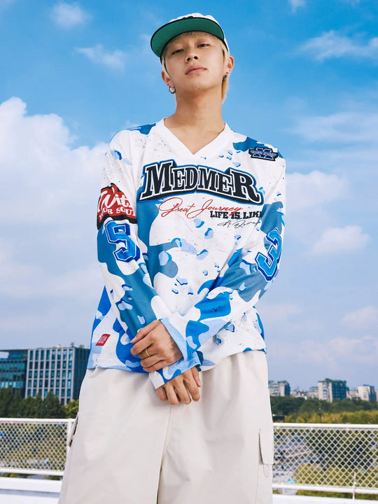 MEDM Camouflage Long Sleeve Hockey Jersey | Face 3 Face