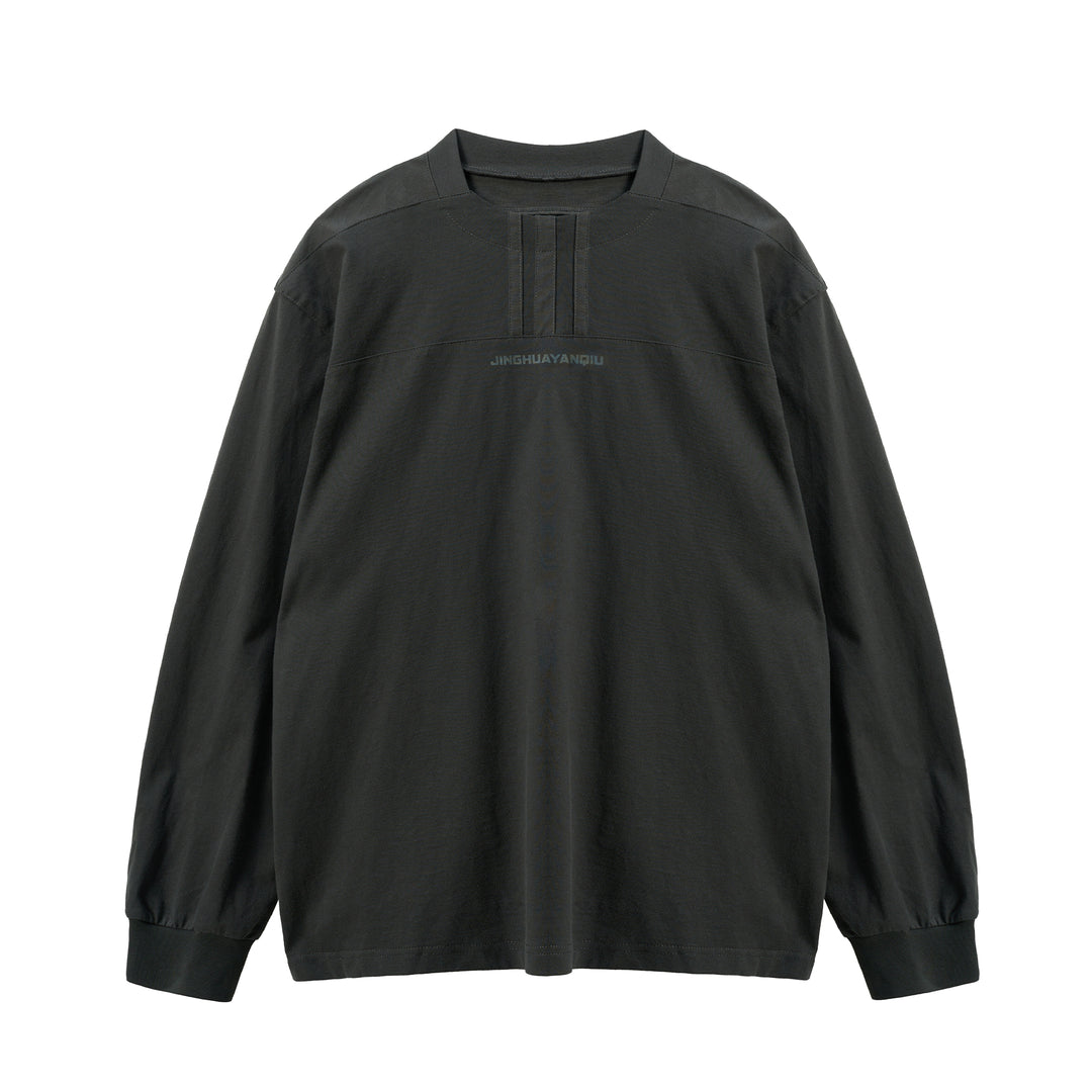 JHYQ Chest Stripe Shoulder Stitching Long Sleeve Tee | Face 3 Face