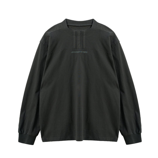 JHYQ Chest Stripe Shoulder Stitching Long Sleeve Tee | Face 3 Face