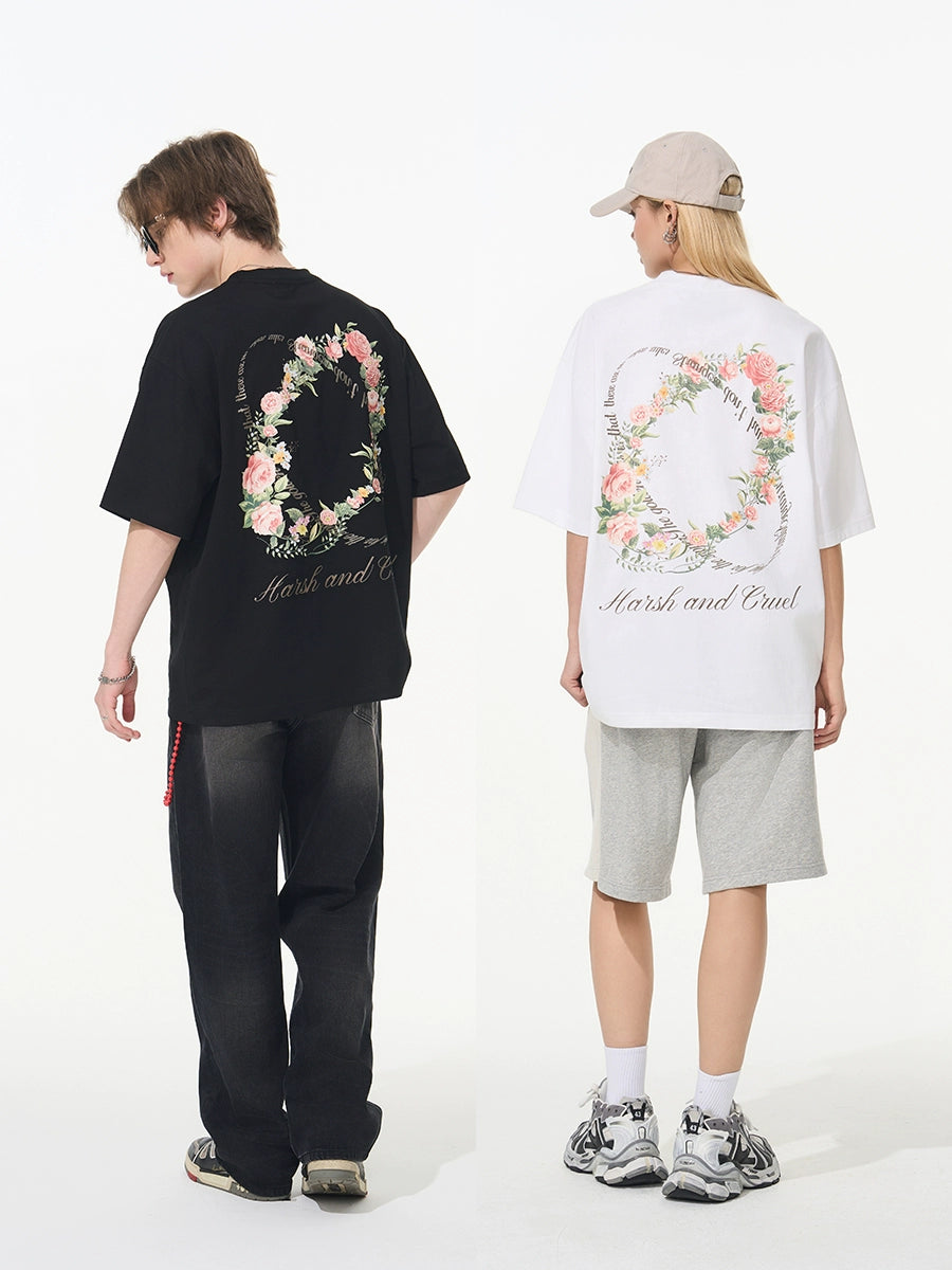 Harsh and Cruel Roses Ring Printed Tee