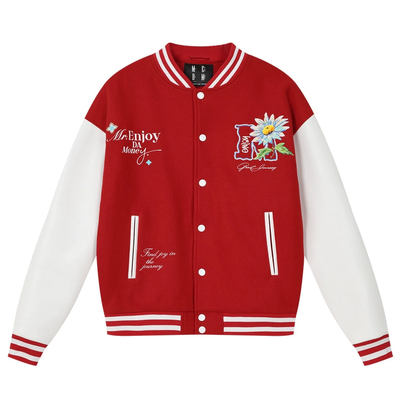 MEDM Daisy Floral Varsity Jacket | Face 3 Face