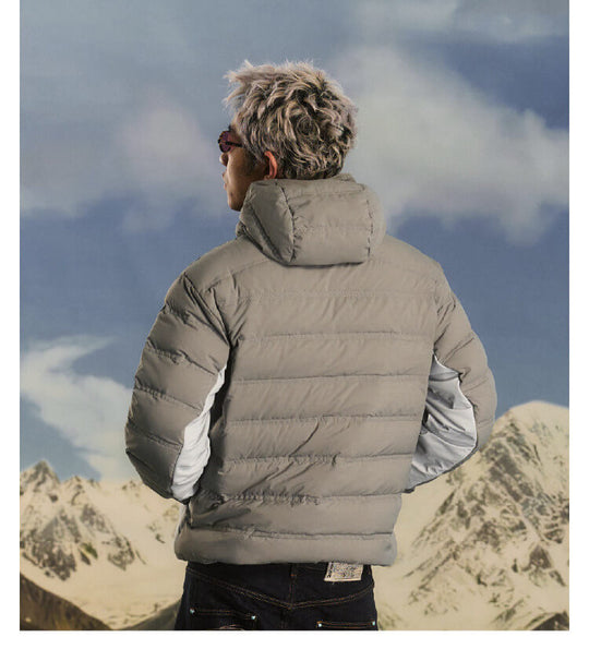 S45 Two Tone Double Stitched Lightweight Down Jacket | Face 3 Face