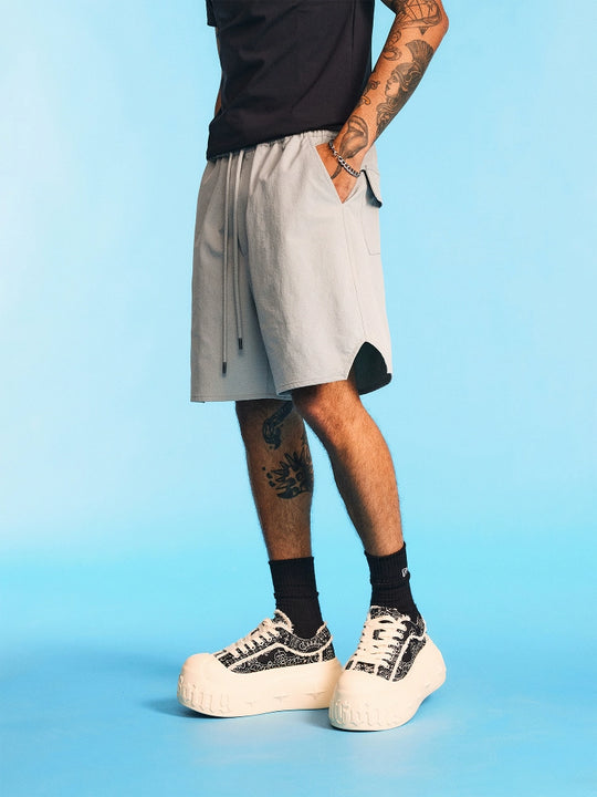 1807 Gothic Logo Stretch Nylon Track Shorts | Face 3 Face