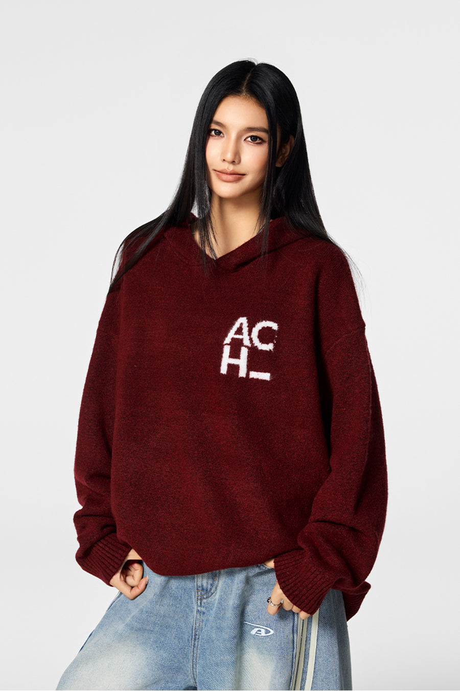 Achock Logo Knit Hoodie | Face 3 Face