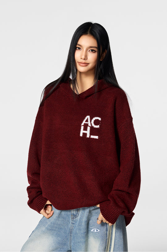 Achock Logo Knit Hoodie | Face 3 Face