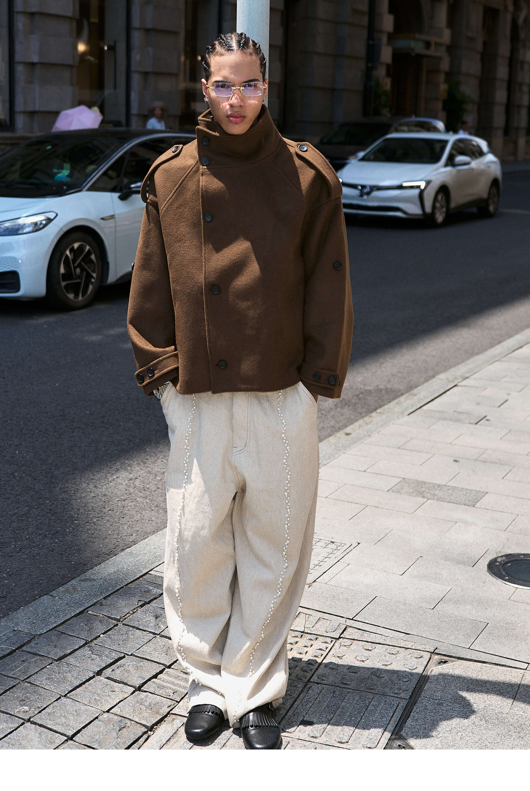 STEEPC Pure Wool Mid Length Coat | Face 3 Face